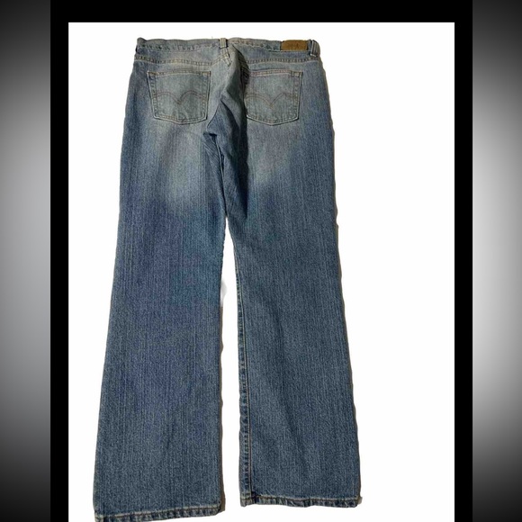 Levi's 505 Jeans Women's 10s Blue Medium Wash Straight Leg Jeans - Picture 2 of 9